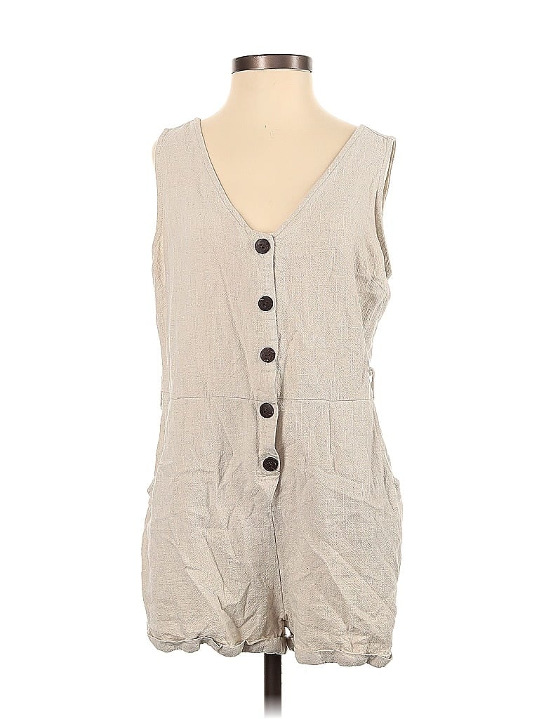 Unbranded 100% Polyester Marled Solid Tortoise Grid Tweed Gray Romper Size S - photo 1