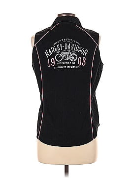 Harley Davidson Sleeveless Button-Down Shirt (view 2)