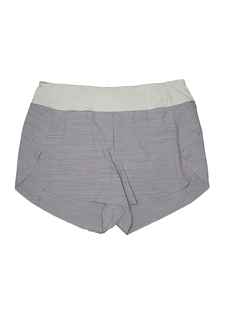 Athleta Chevron-herringbone Color Block Gray Athletic Shorts Size 2X (Plus) - photo 1