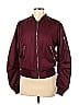 Topshop 100% Polyester Burgundy Jacket Size 6 - photo 1