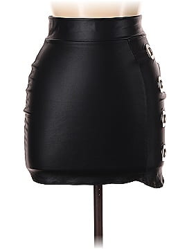 One By One Faux Leather Skirt (view 1)