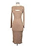 Wild Fable Marled Tan Casual Dress Size XS - photo 1