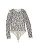 CARMiN 100% Polyester Silver Bodysuit Size L - photo 1