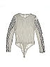 CARMiN 100% Polyester Silver Bodysuit Size L - photo 2