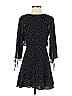 Topshop Polka Dots Black Casual Dress Size 4 - photo 1