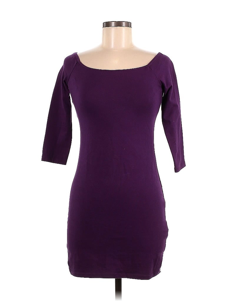 Forever 21 Solid Purple Casual Dress Size M - photo 1