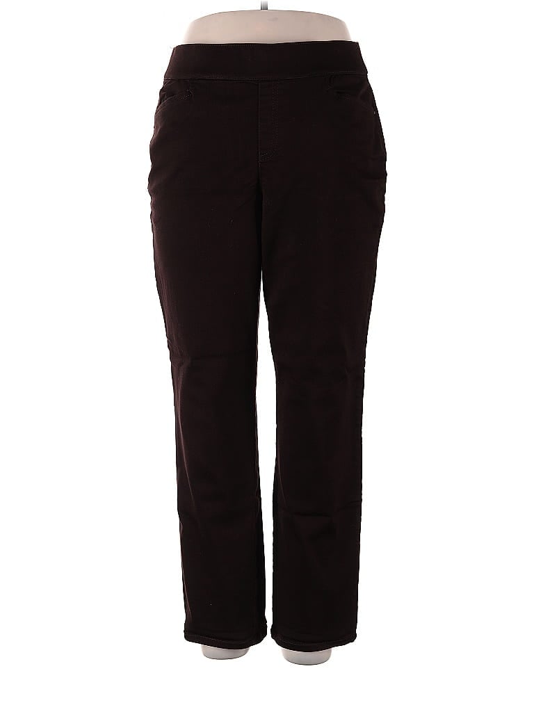 Intro Love Solid Burgundy Casual Pants Size 14 - photo 1