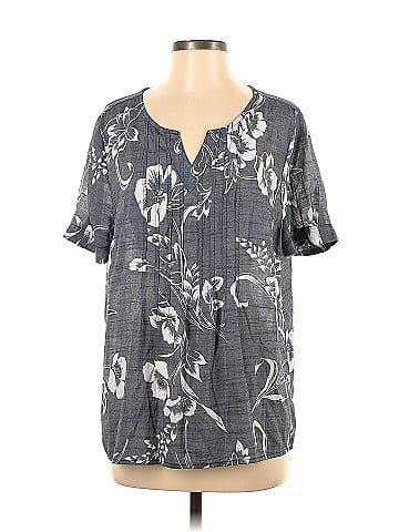 Christopher & Banks Short Sleeve Blouse (view 1)