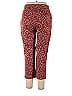 Jones New York Floral Motif Floral Hearts Polka Dots Red Casual Pants Size 14 - photo 2