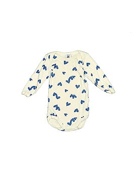 Petit Bateau Long Sleeve Onesie (view 1)