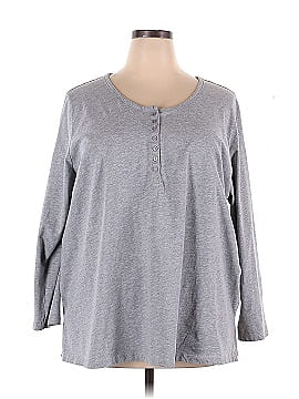 Woman Within Long Sleeve Henley (view 1)