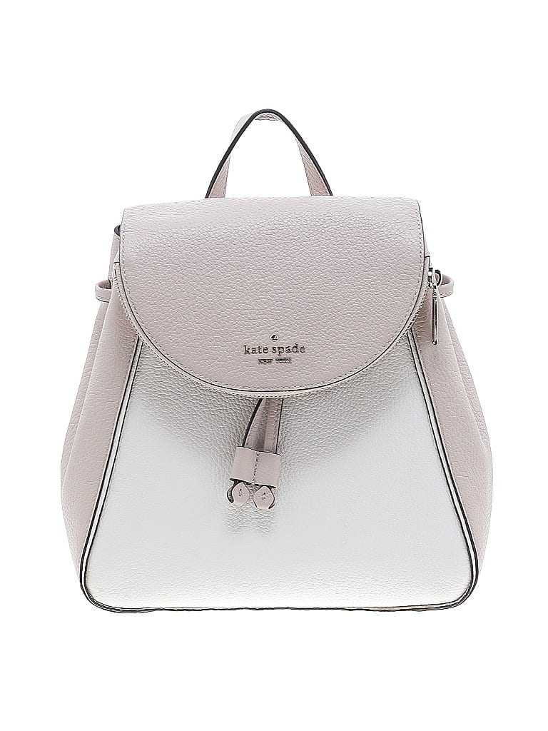 Kate Spade New York 100% Leather White Leather Backpack One Size - photo 1
