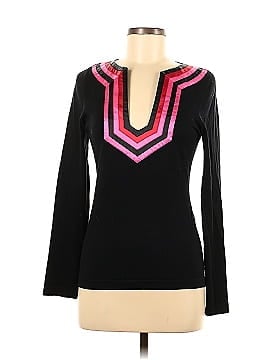 INC International Concepts Long Sleeve Silk Top (view 1)