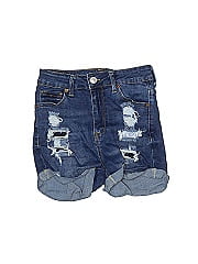 Wax Jean Denim Shorts