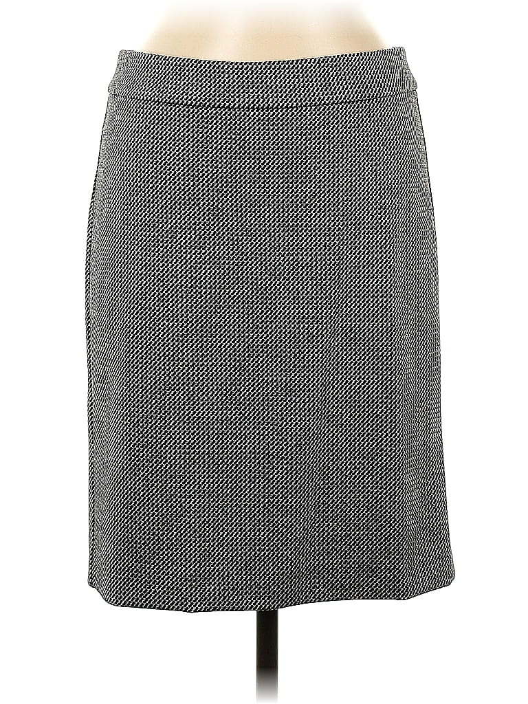 Pre-owned Ann Taylor Factory Casual Skirt In Gray