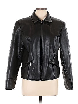 Karen Scott Leather Jacket (view 1)