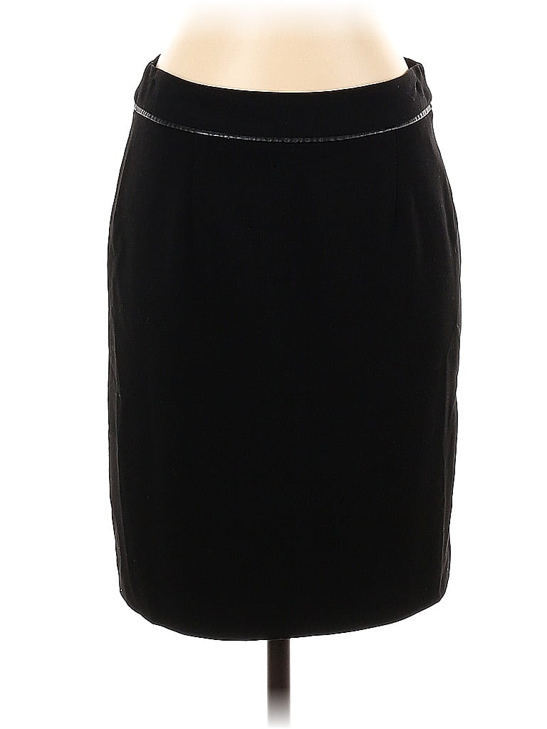 Amanda + Chelsea Solid Black Casual Skirt Size 2 - photo 1