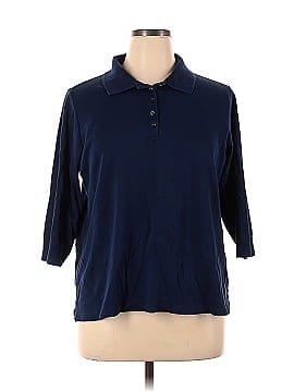 Lands' End 3/4 Sleeve Polo (view 1)
