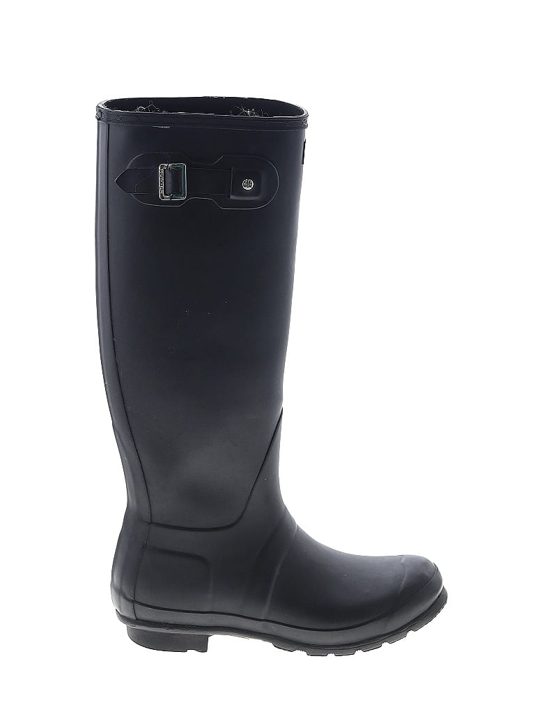 Hunter Black Rain Boots Size 7 - photo 1