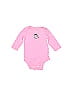 Carter's 100% Cotton Pink Long Sleeve Onesie 0-3 MO / 3 MO - photo 1