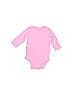 Carter's 100% Cotton Pink Long Sleeve Onesie 0-3 MO / 3 MO - photo 2