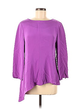 Nina Mclemore Long Sleeve Silk Top (view 1)