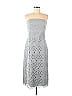 Club Monaco 100% Polyester Jacquard Marled Gray Casual Dress Size 8 - photo 1