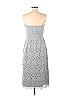 Club Monaco 100% Polyester Jacquard Marled Gray Casual Dress Size 8 - photo 2