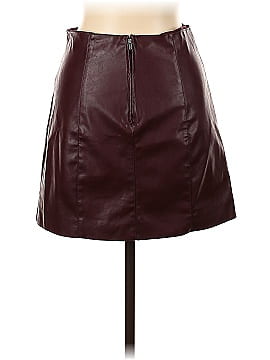 Jondie Faux Leather Skirt (view 2)