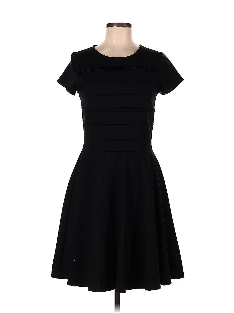 Cynthia Rowley TJX Solid Black Casual Dress Size M - photo 1