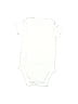 Carter's 100% Cotton Solid Ivory Short Sleeve Onesie 0-3 MO / 3 MO - photo 2