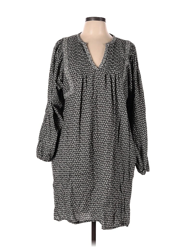 Old Navy Houndstooth Black Gray Casual Dress Size L - photo 1