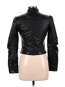 Grass Collection Faux Leather Jacket (view 2)