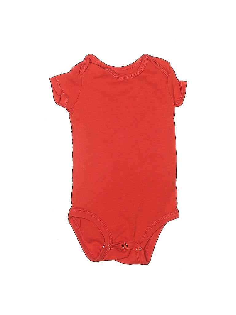 Click to view more detailed imagery on our partner's website Pre-owned Carter's Babies' Short Sleeve Onesie In Red