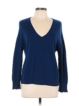 Wrap Cashmere Pullover Sweater (view 1)