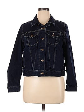 Woman Within Denim Jacket (view 1)