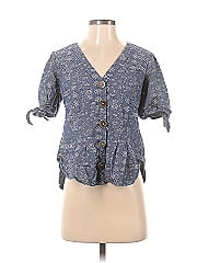Pilcro By Anthropologie Short Sleeve Button Down Shirt
