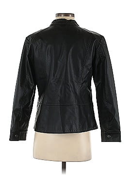 Christopher & Banks Faux Leather Jacket (view 2)