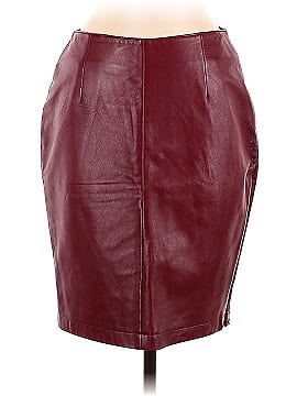 Hugo Buscati Collection Leather Skirt (view 1)