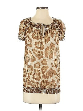 INC International Concepts Short Sleeve Blouse (view 1)