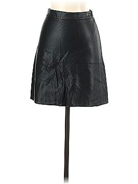 Zara Basic Faux Leather Skirt (view 1)