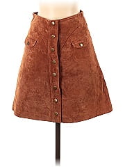 By Anthropologie Faux Leather Skirt
