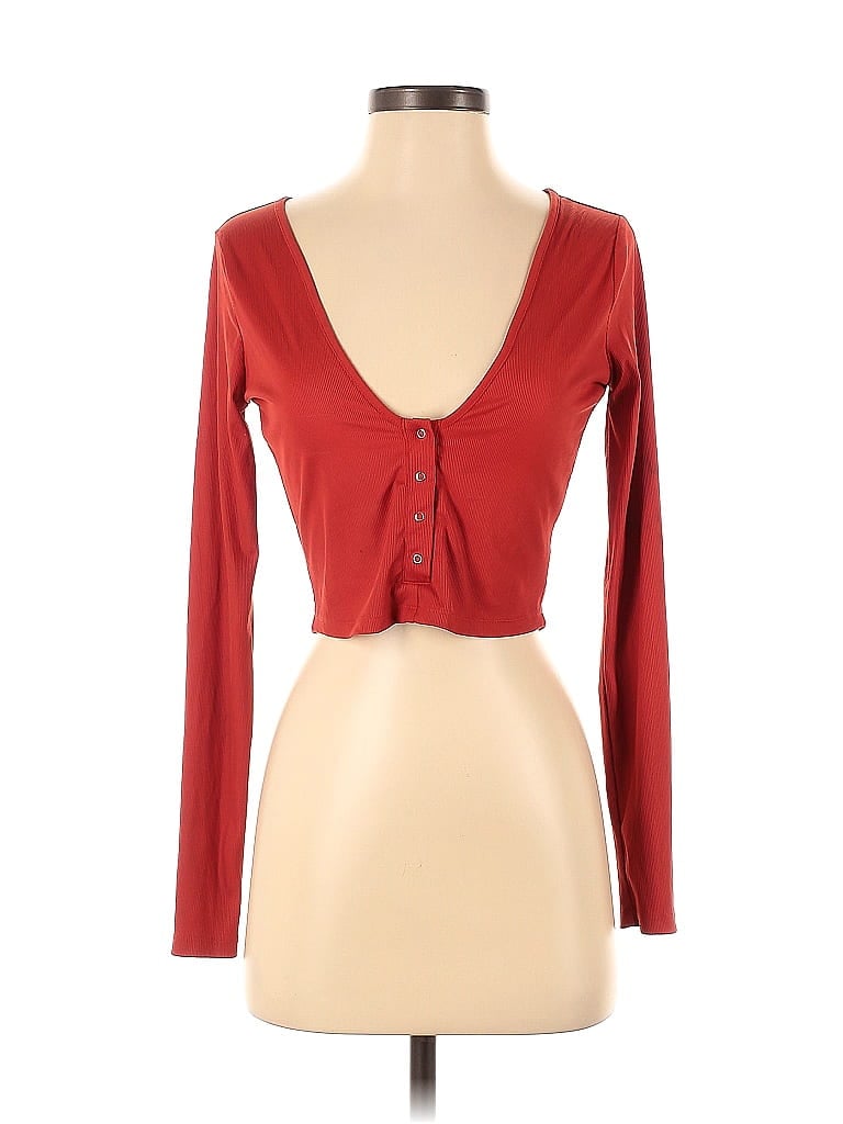 Superdown Red Long Sleeve Top Size S - photo 1