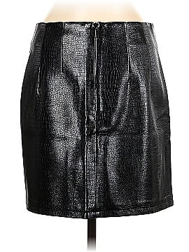 Topshop Faux Leather Skirt (view 2)