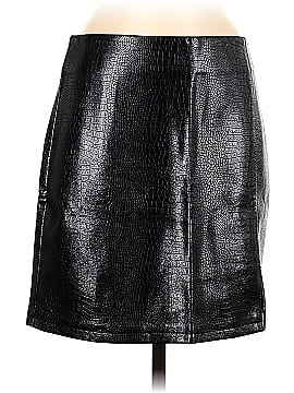 Topshop Faux Leather Skirt (view 1)