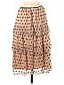 City Triangles Hearts Polka Dots Tan Casual Skirt Size 1 - photo 2