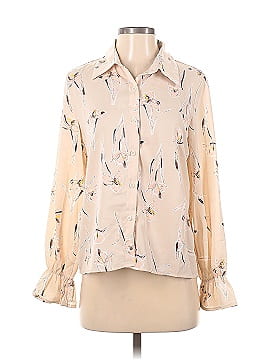 Kittenish Long Sleeve Button-Down Shirt (view 1)