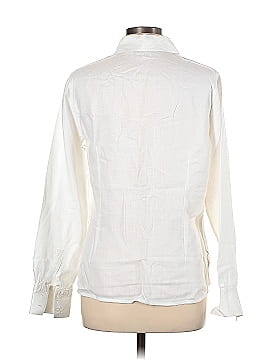 Brylane Woman Collection Long Sleeve Button-Down Shirt (view 2)