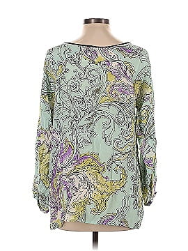 Piazza Sempione 3/4 Sleeve Silk Top (view 2)