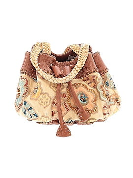 fatte a mano by Carlos Falchi Leather Bucket Bag (view 1)